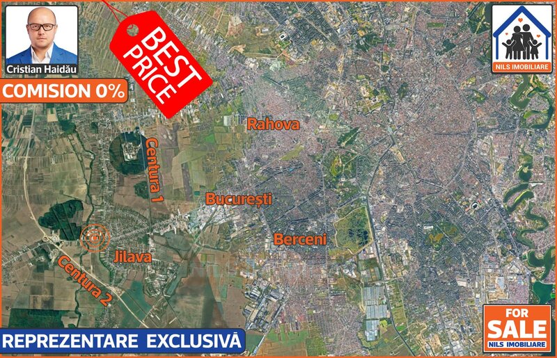 Jilava - Sos. Giurgiului - E85 Teren 4800mp  Intravilan  Utilitati